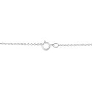 Bids.com .925 Sterling Silver Pave-Set Diamond Accent Angel Wing 18" Double Heart Pendant Necklace (I-J Color, I1-I2 Clarity) Necklaces White Smoke White.Sterling Silver / 18