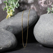 Bids.com 14k Yellow Gold Classic Box Chain 0.7mm Necklaces Black 16 / Yellow Gold,18 / Yellow Gold,20 / Yellow Gold,24 / Yellow Gold