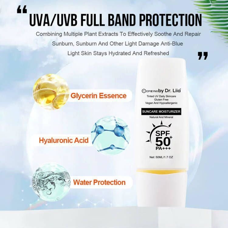 EpiLynx SPF 50 Mineral Moisturizer – Hydrating, Vegan & Sensitive-Skin Friendly suncare White Smoke