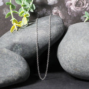 Bids.com 14k White Gold Diamond Cut Cable Link Chain 1.5mm Necklaces Black 16 / White Gold,18 / White Gold,20 / White Gold,22 / White Gold,24 / White Gold,One / White Gold