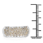 Bids.com 0.42 Carat Genuine White Diamond .925 Sterling Silver Ring Rings White Smoke size 7.00,size 6.00,size 8.00,size 9.00