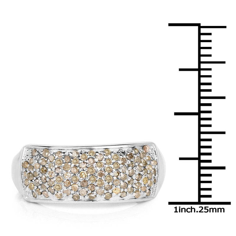 Bids.com 0.42 Carat Genuine White Diamond .925 Sterling Silver Ring Rings White Smoke size 7.00,size 6.00,size 8.00,size 9.00