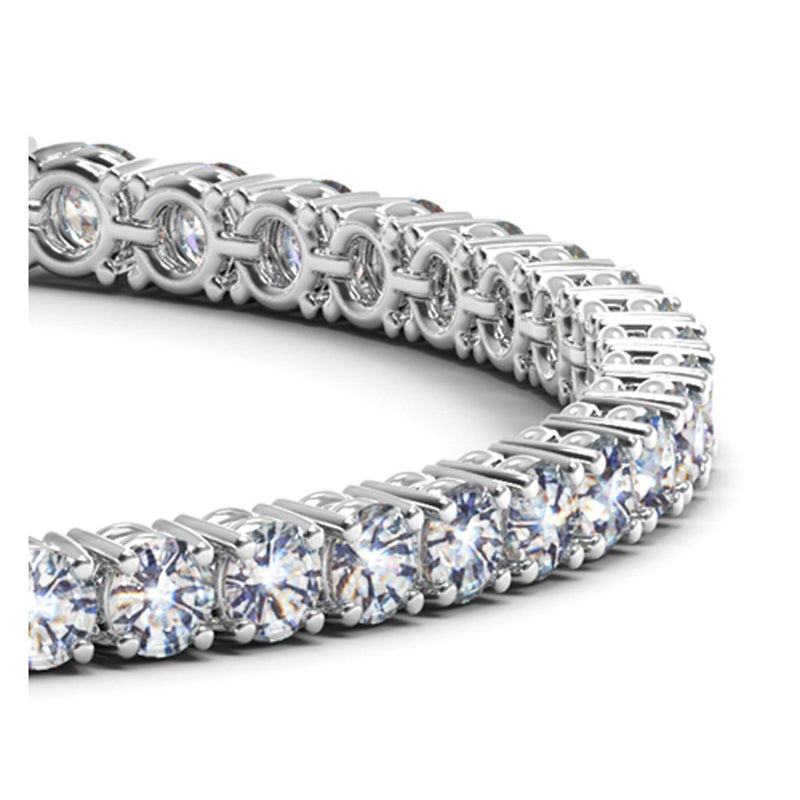 Bids.com Lab Grown Round Diamond Tennis Bracelet in 14k White Gold (8 cctw F/G  VS2/SI1) Bracelets White Smoke 7 / White Gold