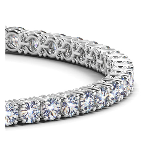 Bids.com Lab Grown Round Diamond Tennis Bracelet in 14k White Gold (8 cctw F/G  VS2/SI1) Bracelets White Smoke 7 / White Gold
