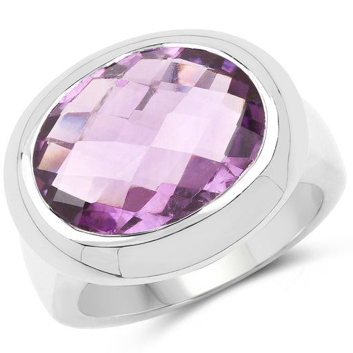 Bids.com 8.25 Carat Genuine Amethyst .925 Sterling Silver Ring Rings White Smoke size 5.00,size 6.00,size 9.00,size 7.00,size 8.00