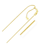 Bids.com 14k Yellow Gold Adjustable Wheat Chain 1.0mm Necklaces White Smoke 22 / Yellow Gold,30 / Yellow Gold
