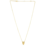 Bids.com 14k Yellow Gold Panther Head Necklace Necklaces White Smoke 18 / Yellow Gold