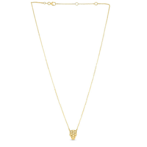 Bids.com 14k Yellow Gold Panther Head Necklace Necklaces White Smoke 18 / Yellow Gold