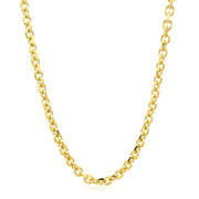 Bids.com 4.0mm 14k Yellow Gold Diamond Cut Cable Link Chain Necklaces White Smoke 18 / Yellow Gold,20 / Yellow Gold,22 / Yellow Gold,24 / Yellow Gold