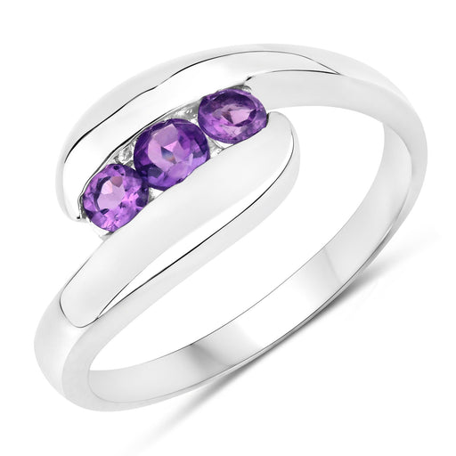Bids.com 0.54 Carat Genuine Amethyst .925 Sterling Silver Ring Rings White Smoke size 11.00,size 11.50,size 12.00,size 12.50,size 6.00,size 7.00,size 8.00,size 9.00,size 5.00,size 13.00,size 14.00