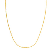 Bids.com Double Extendable Cable Chain in 14k Yellow Gold (1.40 mm) Necklaces White Smoke 18 / Yellow Gold