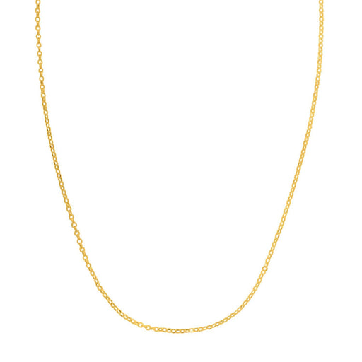 Bids.com Double Extendable Cable Chain in 14k Yellow Gold (1.40 mm) Necklaces White Smoke 18 / Yellow Gold