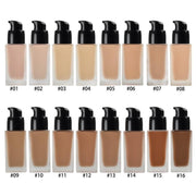 EpiLynx Healthy Skin Full Coverage Matte Foundation with SPF 30 – Vegan, Gluten-Free & Hydrating Rosy Brown 1: Pale Ivory,2: Cool Beige,3: Cream Beige,4: Warm Beige,5: Soft Beige,6: Natural Beige,7: True Beige,8: Tawny,9: Golden Beige,10: Mocha,11: Cinnamon,12: Cocoa,13: Almond Dark,14: Walnut,15: Classic Tan,16: Truffle Darkest