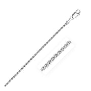 Bids.com 2.1mm 14k White Gold Round Wheat Chain Necklaces White Smoke 16 / White Gold,18 / White Gold,20 / White Gold,22 / White Gold,24 / White Gold,One / White Gold