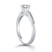 Bids.com 14k White Gold Diamond Channel Cathedral Engagement Ring Rings White Smoke 4 / White Gold,4.5 / White Gold,5 / White Gold,5.5 / White Gold,6 / White Gold,6.5 / White Gold,7 / White Gold,7.5 / White Gold,8 / White Gold,8.5 / White Gold,9 / White Gold