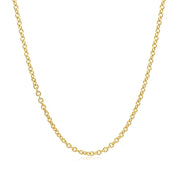 Bids.com 14k Yellow Gold Round Cable Link Chain 1.9mm Necklaces White Smoke 16 / Yellow Gold,18 / Yellow Gold,20 / Yellow Gold