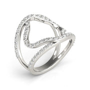 Bids.com 14k White Gold Diamond Flower Style Dual Band Ring (5/8 cttw) Rings White Smoke 3 / White Gold,3.5 / White Gold,4 / White Gold,4.5 / White Gold,5 / White Gold,5.5 / White Gold,6 / White Gold,6.5 / White Gold,7 / White Gold,7.5 / White Gold,8 / White Gold,8.5 / White Gold,9 / White Gold