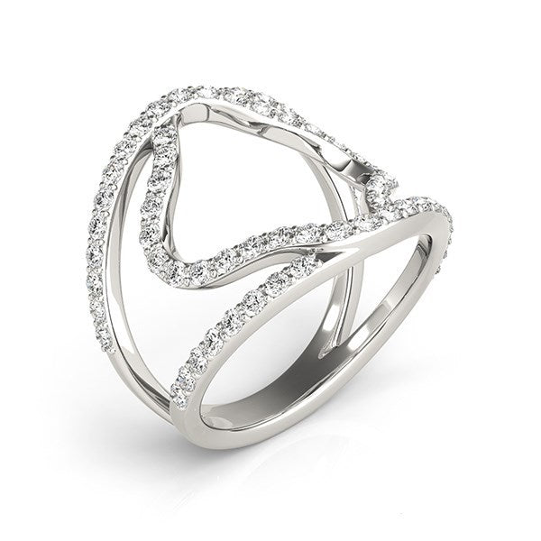 Bids.com 14k White Gold Diamond Flower Style Dual Band Ring (5/8 cttw) Rings White Smoke 3 / White Gold,3.5 / White Gold,4 / White Gold,4.5 / White Gold,5 / White Gold,5.5 / White Gold,6 / White Gold,6.5 / White Gold,7 / White Gold,7.5 / White Gold,8 / White Gold,8.5 / White Gold,9 / White Gold