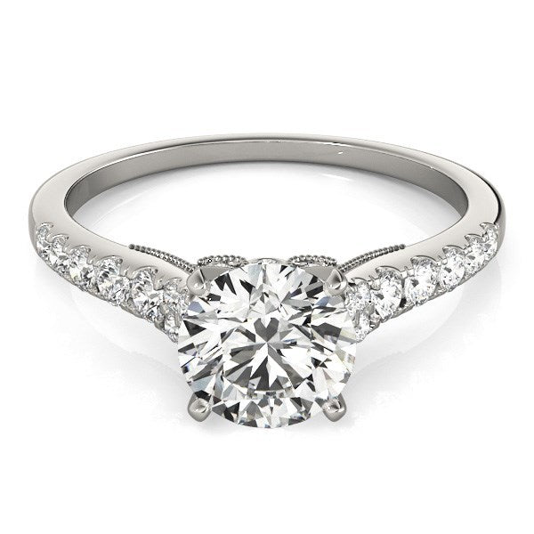 Bids.com 14k White Gold Diamond Engagement Ring With Single Row Band (1 3/4 cttw) Rings White Smoke 3 / White Gold,3.5 / White Gold,4 / White Gold,4.5 / White Gold,5 / White Gold,5.5 / White Gold,6 / White Gold,6.5 / White Gold,7 / White Gold,7.5 / White Gold,8 / White Gold,8.5 / White Gold,9 / White Gold