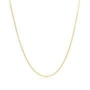 Bids.com 14k Yellow Gold Diamond Cut Cable Link Chain 1.1mm Necklaces White Smoke 16 / Yellow Gold,18 / Yellow Gold,20 / Yellow Gold,24 / Yellow Gold,One / Yellow Gold