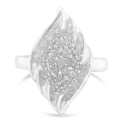 Bids.com .925 Sterling Silver Â¾ Cttw Round and Baguette Cut Diamond Stair-Stepped Cluster Waterfall Cocktail Ring (I-J Color, I2-I3 Clarity) - Size 6 Rings White Smoke 7 / White.Sterling Silver,6 / White.Sterling Silver,8 / White.Sterling Silver,7.75 / White.Sterling Silver,7.5 / White.Sterling Silver,7.25 / White.Sterling Silver,6.75 / White.Sterling Silver,6.5 / White.Sterling Silver,6.25 / White.Sterling Silver