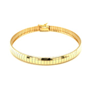 Bids.com 6.0 mm 14k Yellow Gold Classic Omega Bracelet Bracelets White Smoke 7 / Yellow Gold