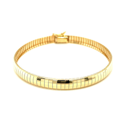 Bids.com 6.0 mm 14k Yellow Gold Classic Omega Bracelet Bracelets White Smoke 7 / Yellow Gold