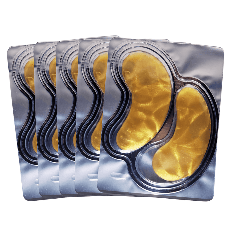 ZAQ Skin & Body 24K Gold Lift & Firm Hydrogel Eye Patches White Smoke 1 Pair,3 Pair,5 Pair,Retail Box - 10 Packs ( 50 Pairs)