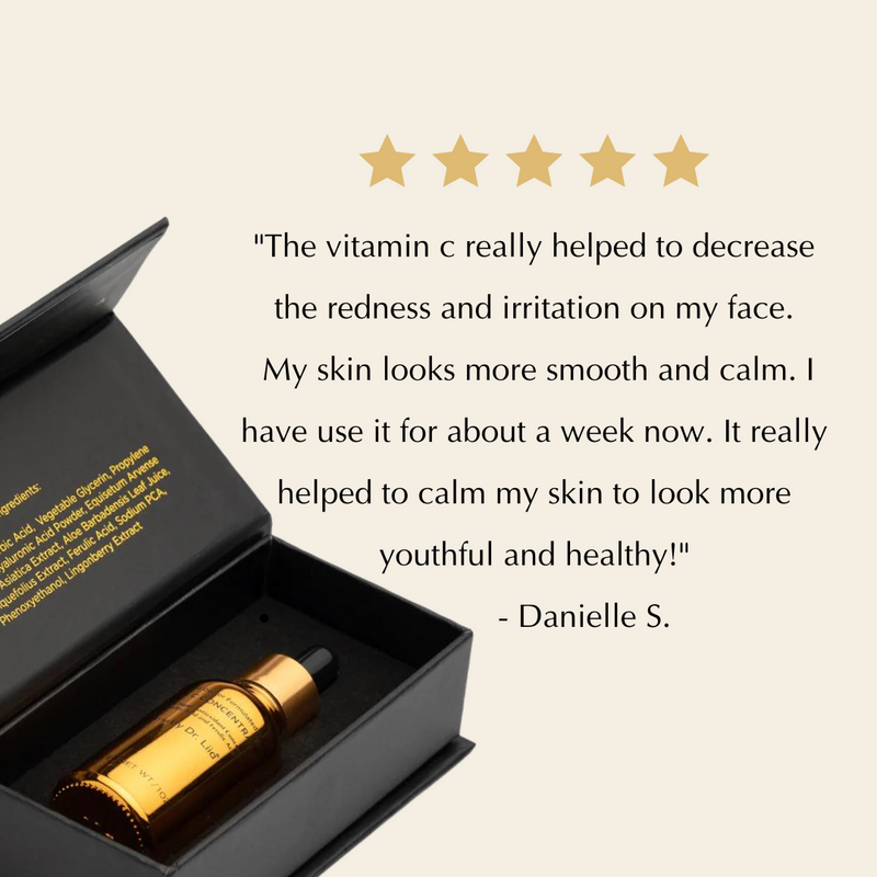 EpiLynx Brightening Vitamin C Glow Serum for Sensitive & Dry Skin – Vegan, Gluten-Free, Anti-Aging, Fragrance-Free Face Serums Antique White