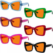 eyekeeper.com 6 Pack 100% Blue Blocking Glasses Orange Lens Metalless Screwless Cat-eye R2315-B98 Eyeglasses White Smoke 6 Pairs Mix / without magnification