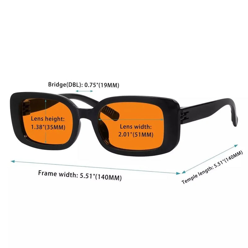 eyekeeper.com 6 Pack 100% Blue Light Blocking Orange Glasses Metalless Screwless R2502-B98 Eyeglasses White Smoke 6 Pairs Mix / without magnification