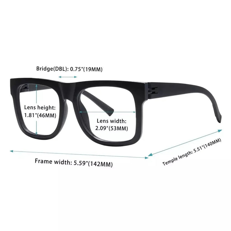 eyekeeper.com 6 Pack 30% Blue Light Blocking Large Frame Metalless Screwless Glasses R2316-B15 Eyeglasses White Smoke 6 Pairs Mix / without magnification