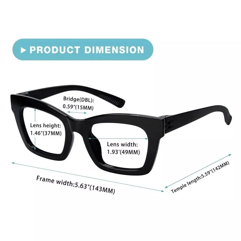 eyekeeper.com 6 Pack 30% Blue Light Blocking Metalless Screwless Cat-eye Glasses R2308-B15 Eyeglasses White Smoke 6 Pairs Mix / without magnification