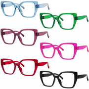 eyekeeper.com 6 Pack 30% Blue Light Blocking Metalless Screwless Glasses R2314-B15 Eyeglasses White Smoke 6 Pairs Mix / without magnification