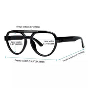 eyekeeper.com 6 Pack 30% Blue Light Blocking Metalless Screwless Pilot Glasses R2312-B15 Eyeglasses White Smoke 6 Pairs Mix / without magnification