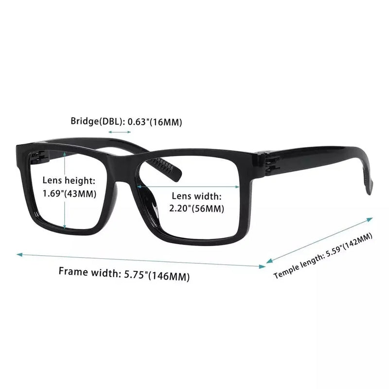 eyekeeper.com 6 Pack 30% Blue Light Blocking Oversized Metalless Screwless Glasses R2508-B15 Eyeglasses White Smoke 6 Pairs Mix / without magnification