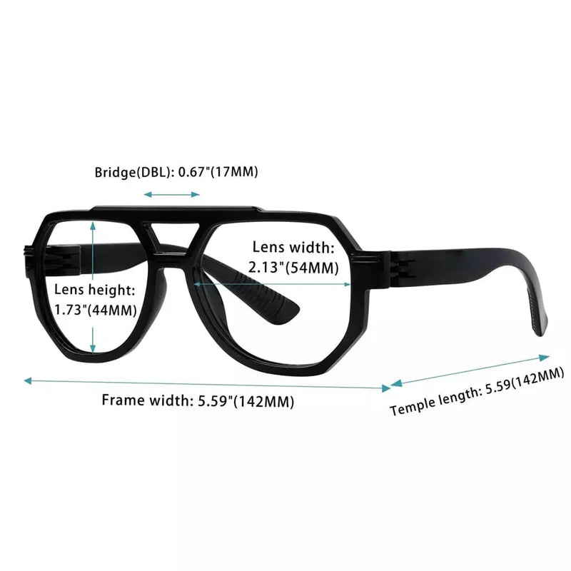 eyekeeper.com 6 Pack 30% Blue Light Blocking Pilot Metalless Screwless Glasses NR2309-B15 Eyeglasses White Smoke 6 Pairs Mix / without magnification