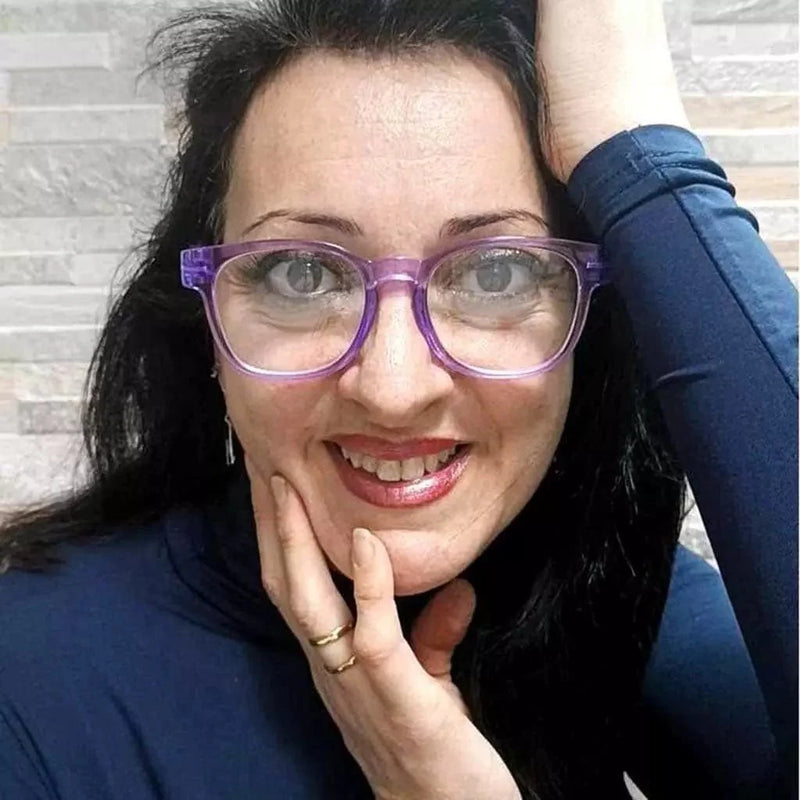 eyekeeper.com 6 Pack 30% Blue Light Blocking Square Metalless Screwless Glasses NR144-B15 Eyeglasses Black 6 Pairs Mix / without magnification