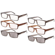eyekeeper.com 6 Pack Fashionable Rectangle Striped Reading Glasses R026 Eyeglasses White Smoke 6 Pairs Mix / +0.50,6 Pairs Mix / +0.75,6 Pairs Mix / +1.00,6 Pairs Mix / +1.25,6 Pairs Mix / +1.50,6 Pairs Mix / +1.75,6 Pairs Mix / +2.00,6 Pairs Mix / +2.25,6 Pairs Mix / +2.50,6 Pairs Mix / +2.75,6 Pairs Mix / +3.00,6 Pairs Mix / +3.50,6 Pairs Mix / +