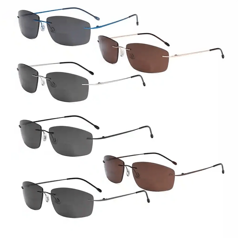 eyekeeper.com 6 Pack Frameless Bifocal Sunglasses Reading Glasses SGWK4 Sunglasses White Smoke 6 Pairs Mix / +1.00,6 Pairs Mix / +1.50,6 Pairs Mix / +1.75,6 Pairs Mix / +2.00,6 Pairs Mix / +2.25,6 Pairs Mix / +2.50,6 Pairs Mix / +3.00,6 Pairs Mix / +3.50
