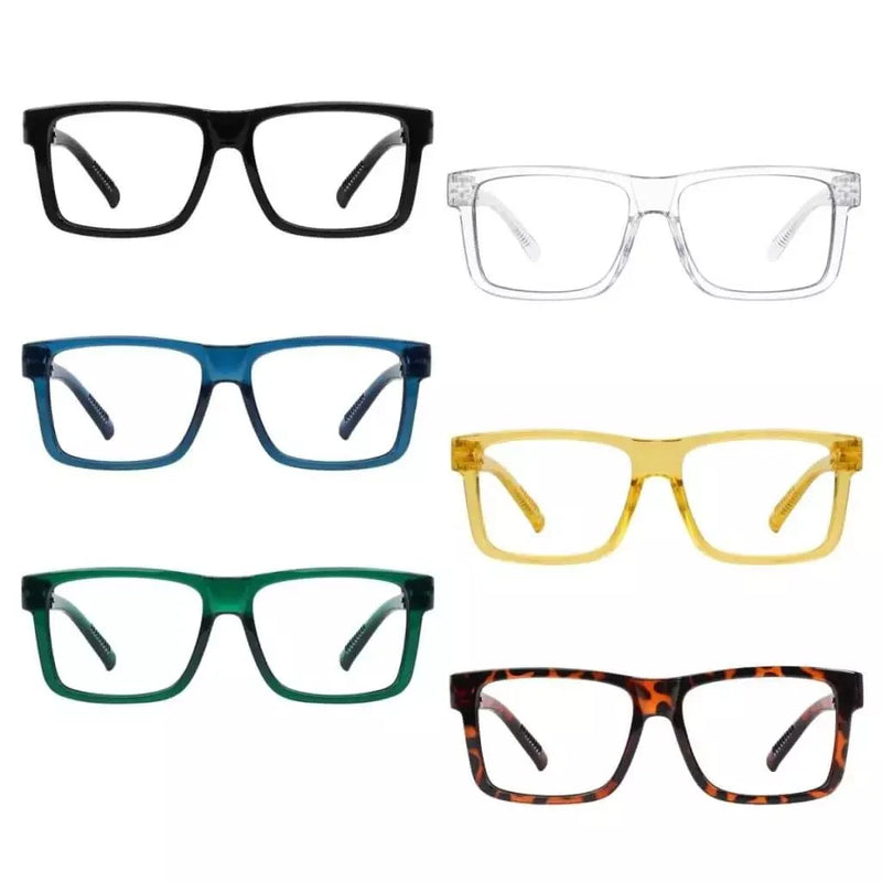 eyekeeper.com 6 Pack Large Frame Thick Spring Hinge Metalless Reading Glasses NR2142 Eyeglasses Light Gray 6 Pairs Mix / +0.50,6 Pairs Mix / +0.75,6 Pairs Mix / +1.00,6 Pairs Mix / +1.25,6 Pairs Mix / +1.50,6 Pairs Mix / +1.75,6 Pairs Mix / +2.00,6 Pairs Mix / +2.25,6 Pairs Mix / +2.50,6 Pairs Mix / +2.75,6 Pairs Mix / +3.00,6 Pairs Mix / +3.25,6 Pairs Mix / +