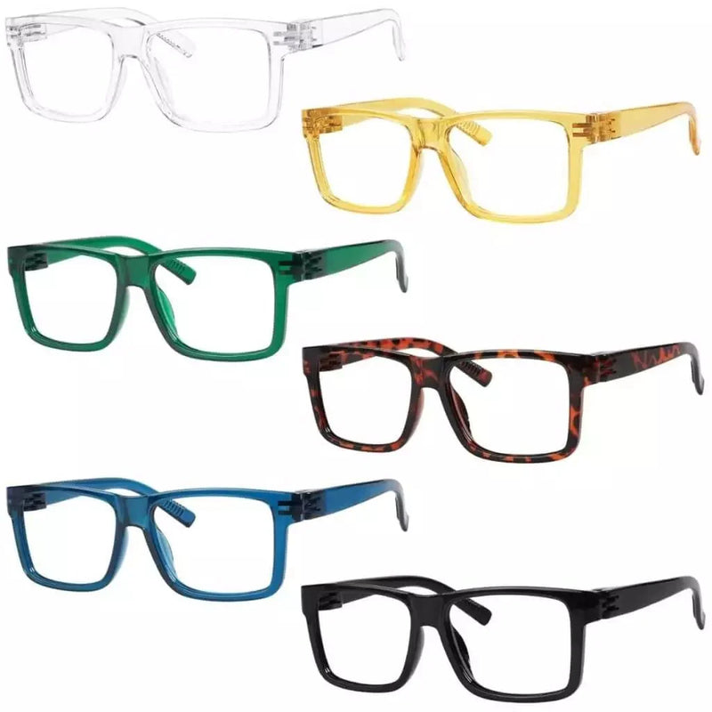eyekeeper.com 6 Pack Large Frame Thick Spring Hinge Metalless Reading Glasses NR2142 Eyeglasses Light Gray 6 Pairs Mix / +0.50,6 Pairs Mix / +0.75,6 Pairs Mix / +1.00,6 Pairs Mix / +1.25,6 Pairs Mix / +1.50,6 Pairs Mix / +1.75,6 Pairs Mix / +2.00,6 Pairs Mix / +2.25,6 Pairs Mix / +2.50,6 Pairs Mix / +2.75,6 Pairs Mix / +3.00,6 Pairs Mix / +3.25,6 Pairs Mix / +
