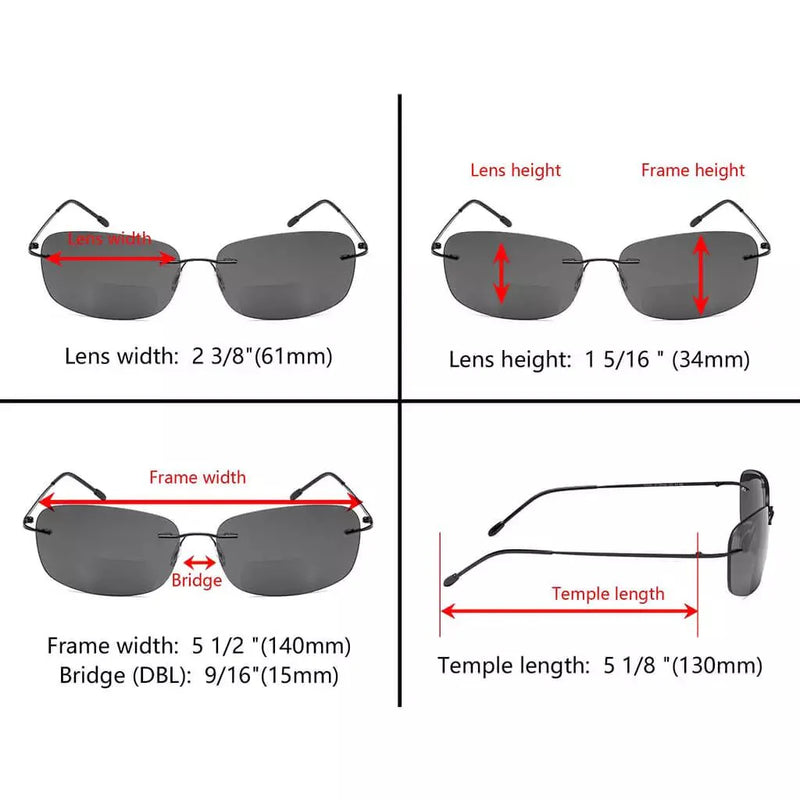 eyekeeper.com 6 Pack Lightweight Rimless Bifocal Reading Sunglasses SGWK2 Sunglasses White Smoke 6 Pairs Mix / +1.00,6 Pairs Mix / +1.50,6 Pairs Mix / +1.75,6 Pairs Mix / +2.00,6 Pairs Mix / +2.25,6 Pairs Mix / +2.50,6 Pairs Mix / +3.00,6 Pairs Mix / +3.50