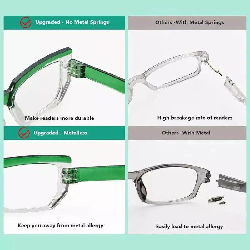 eyekeeper.com 6 Pack Metalless Design Screwless Spring Hinges Reading Glasses R2204 Eyeglasses White Smoke 6 Pairs Mix / +0.50,6 Pairs Mix / +0.75,6 Pairs Mix / +1.00,6 Pairs Mix / +1.25,6 Pairs Mix / +1.50,6 Pairs Mix / +1.75,6 Pairs Mix / +2.00,6 Pairs Mix / +2.25,6 Pairs Mix / +2.50,6 Pairs Mix / +2.75,6 Pairs Mix / +3.00,6 Pairs Mix / +3.25,6 Pairs Mix / +