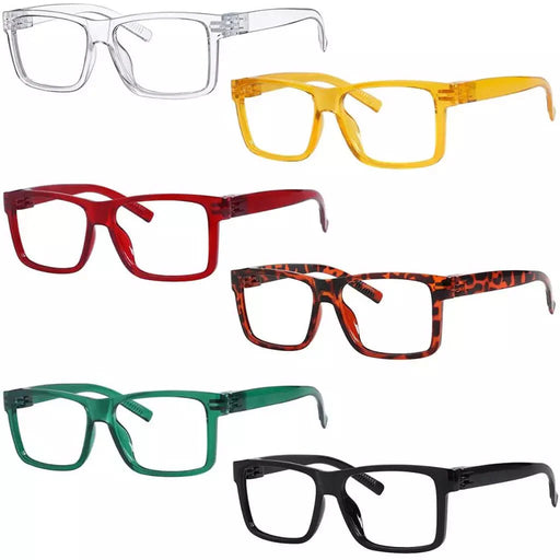 eyekeeper.com 6 Pack Oversized Metalless Screwless Reading Glasses R2508 Eyeglasses White Smoke 6 Pairs Mix / +0.50,6 Pairs Mix / +0.75,6 Pairs Mix / +1.00,6 Pairs Mix / +1.25,6 Pairs Mix / +1.50,6 Pairs Mix / +1.75,6 Pairs Mix / +2.00,6 Pairs Mix / +2.25,6 Pairs Mix / +2.50,6 Pairs Mix / +2.75,6 Pairs Mix / +3.00,6 Pairs Mix / +3.25,6 Pairs Mix / +