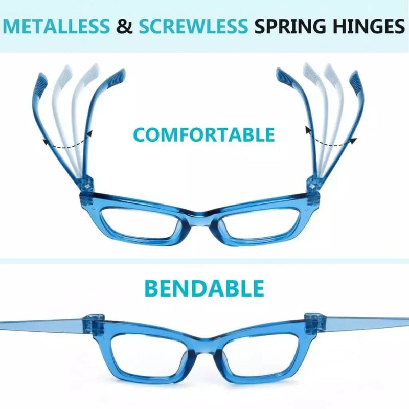 eyekeeper.com 6 Pack Metalless Screwless Thick Frame Reading Glasses R2308 Eyeglasses Steel Blue 6 Pairs Mix / +0.50,6 Pairs Mix / +0.75,6 Pairs Mix / +1.00,6 Pairs Mix / +1.25,6 Pairs Mix / +1.50,6 Pairs Mix / +1.75,6 Pairs Mix / +2.00,6 Pairs Mix / +2.25,6 Pairs Mix / +2.50,6 Pairs Mix / +2.75,6 Pairs Mix / +3.00,6 Pairs Mix / +3.25,6 Pairs Mix / +