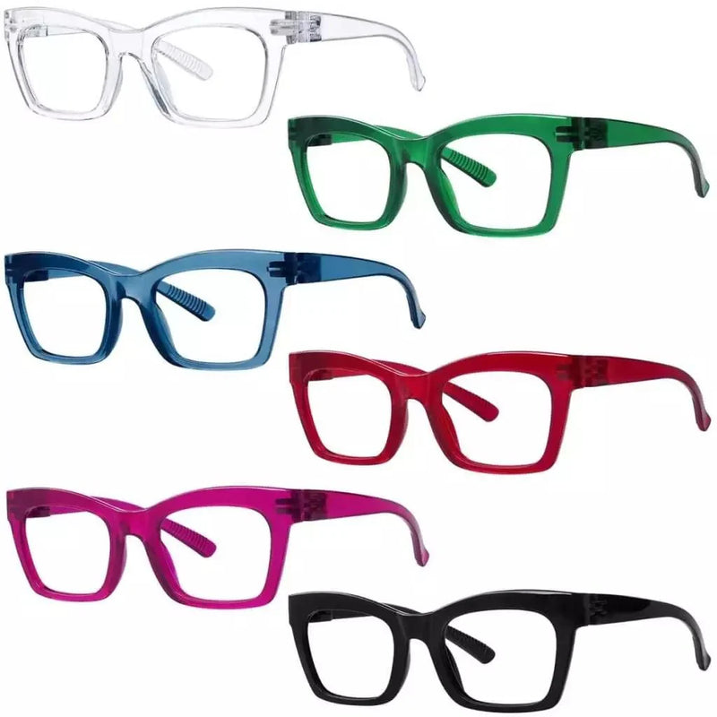 eyekeeper.com 6 Pack Metalless Screwless Thick Frame Reading Glasses R2308 Eyeglasses White Smoke 6 Pairs Mix / +0.50,6 Pairs Mix / +0.75,6 Pairs Mix / +1.00,6 Pairs Mix / +1.25,6 Pairs Mix / +1.50,6 Pairs Mix / +1.75,6 Pairs Mix / +2.00,6 Pairs Mix / +2.25,6 Pairs Mix / +2.50,6 Pairs Mix / +2.75,6 Pairs Mix / +3.00,6 Pairs Mix / +3.25,6 Pairs Mix / +