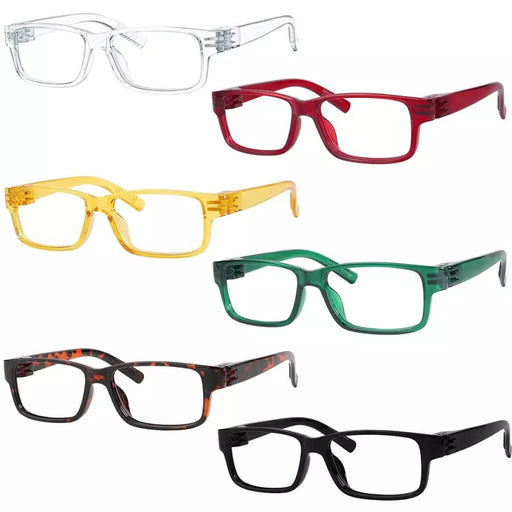 eyekeeper.com 6 Pack Metalless Thick Spring Hinge Reading Glasses NR032 Eyeglasses White Smoke 6 Pairs Mix / +0.50,6 Pairs Mix / +0.75,6 Pairs Mix / +1.00,6 Pairs Mix / +1.25,6 Pairs Mix / +1.50,6 Pairs Mix / +1.75,6 Pairs Mix / +2.00,6 Pairs Mix / +2.25,6 Pairs Mix / +2.50,6 Pairs Mix / +2.75,6 Pairs Mix / +3.00,6 Pairs Mix / +3.25,6 Pairs Mix / +
