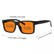 eyekeeper.com 6 Pack Oversize 100% Blue Light Blocking Nighttime Glasses Metalless R2508-B98 Eyeglasses White Smoke 6 Pairs Mix / without magnification