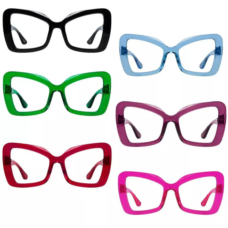 eyekeeper.com 6 Pack Oversized Cat-eye Screwless Metalless Reading Glasses NR2315 Eyeglasses White Smoke 6 Pairs Mix / +0.50,6 Pairs Mix / +0.75,6 Pairs Mix / +1.00,6 Pairs Mix / +1.25,6 Pairs Mix / +1.50,6 Pairs Mix / +1.75,6 Pairs Mix / +2.00,6 Pairs Mix / +2.25,6 Pairs Mix / +2.50,6 Pairs Mix / +2.75,6 Pairs Mix / +3.00,6 Pairs Mix / +3.25,6 Pairs Mix / +